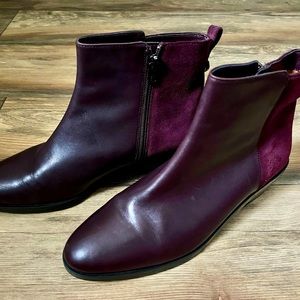 Coach Women’s Leather and Suede Booties